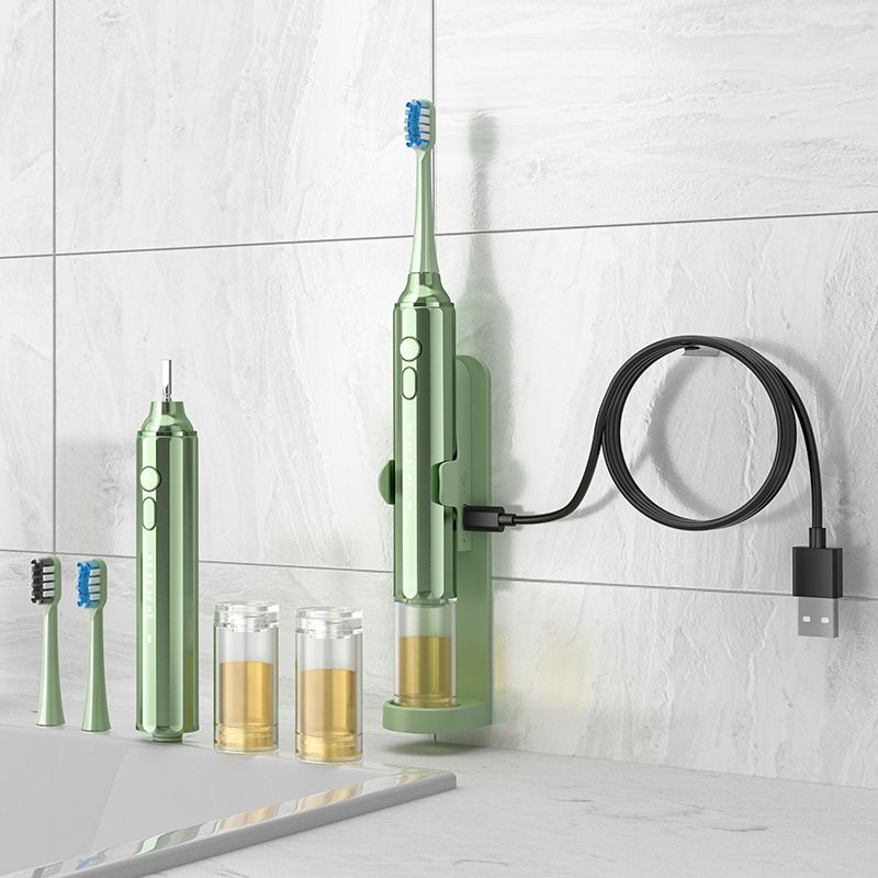 Automatic Toothpaste Extrusion Foam Electric Toothbrush Built-in Refillable Toothpaste Tube kit Container