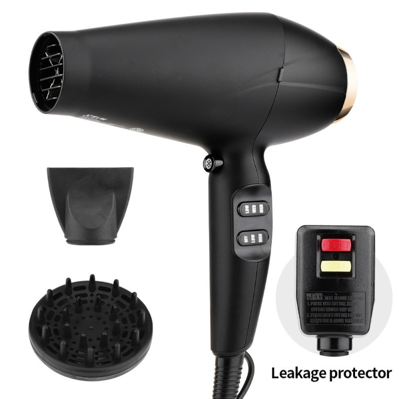 Hair dryer side switch hair salon high-power Blow Dryer can be customized with blue light and negative ion functions